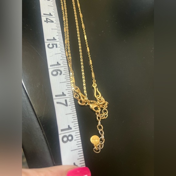 Stella & Dot Elegant Gold and Silver Pendant Necklace Set & Earrings - Picture 3 of 11